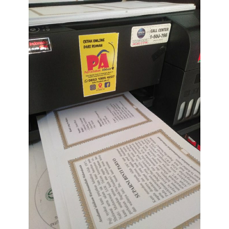 

print dokumen tugas sekolah proposal a4