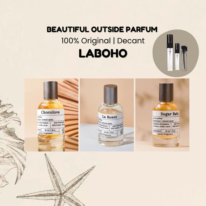 Share in Jar Parfume Decant Laboho Parfum La Rose Sugar Dady Sugar Baby Venelle Chocolove