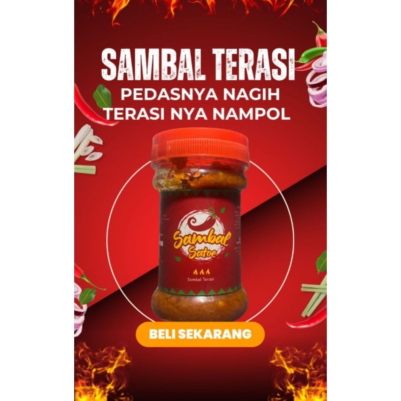 

[COD] Sambal Terasi | Sambal Satoe | Terasi Pedas