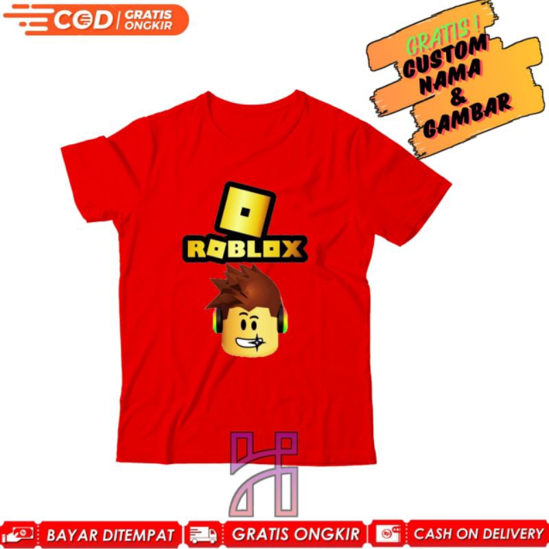 Kaos Roblox Anak Laki Laki Baju Roblox Karakter Tshirt Anak