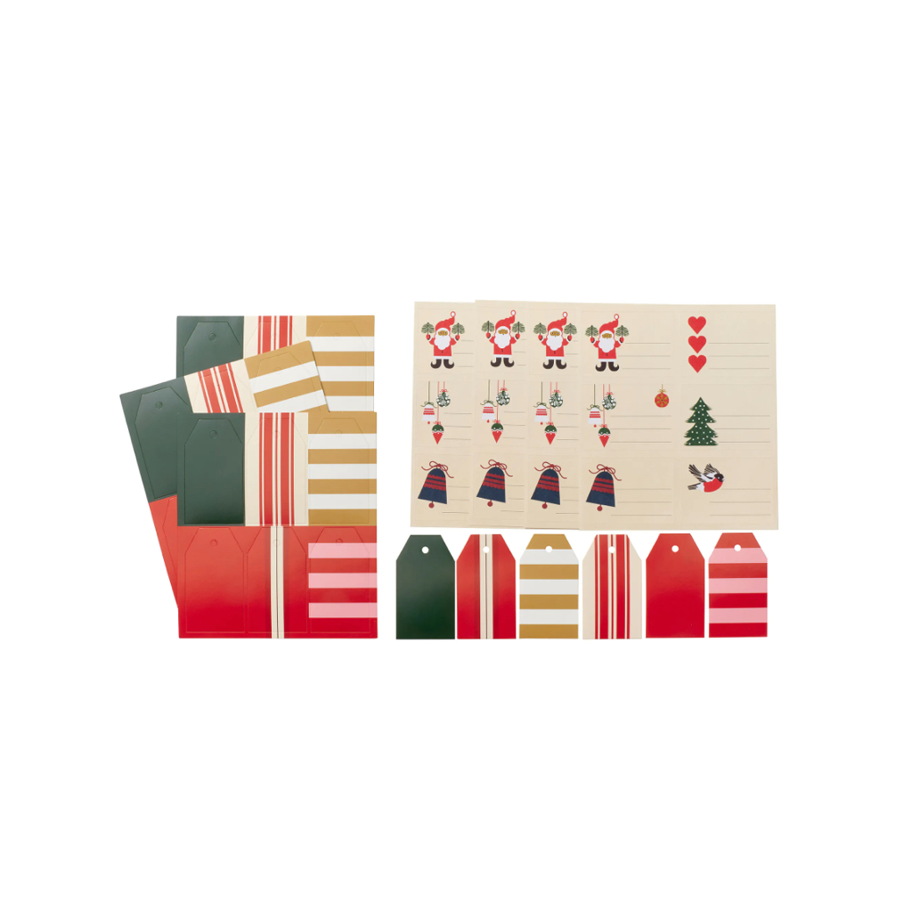 

VINTERFINT Set label, isi 48, motif natal