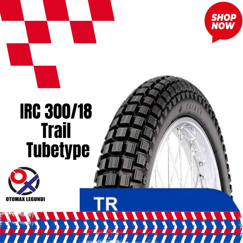 Ban luar IRC 300/18 Trail tubetype