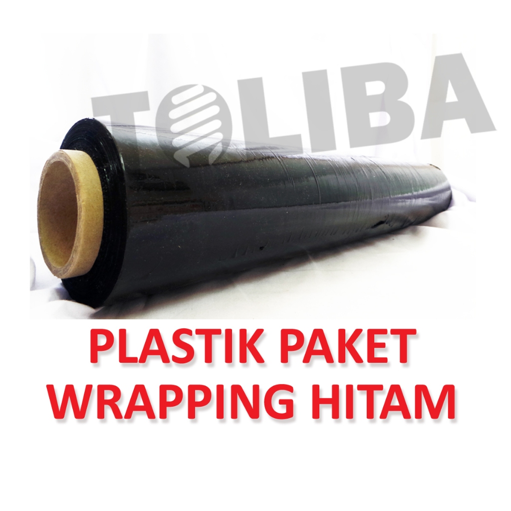 

plastik hitam / plastik wrapping hitam stretch film 50cm x 300m x 20mc