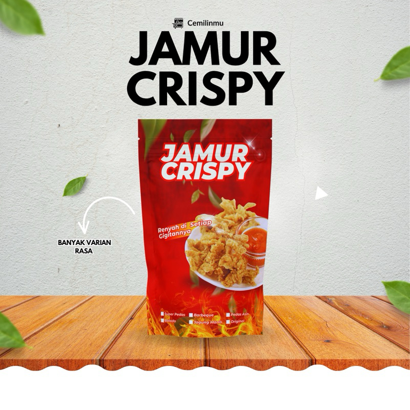 

TERMURAH Camilan Jamur Crispy Gurih, Pedas, Renyah 100gr