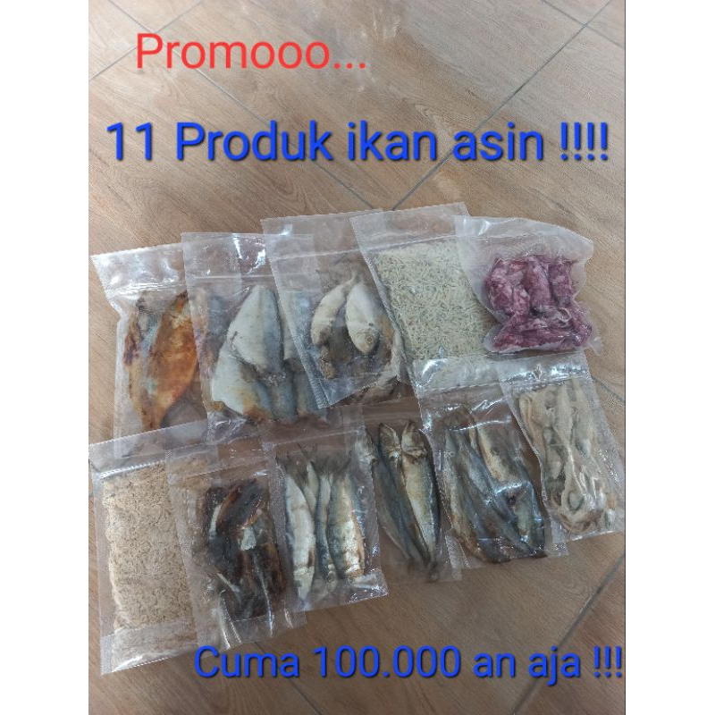 

11 produk ikan asin cuma 100.000an aja