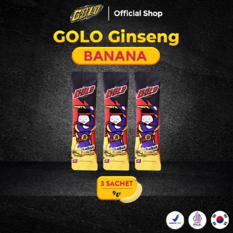 

Golo Ginseng Botanical Banana 3 Sachet