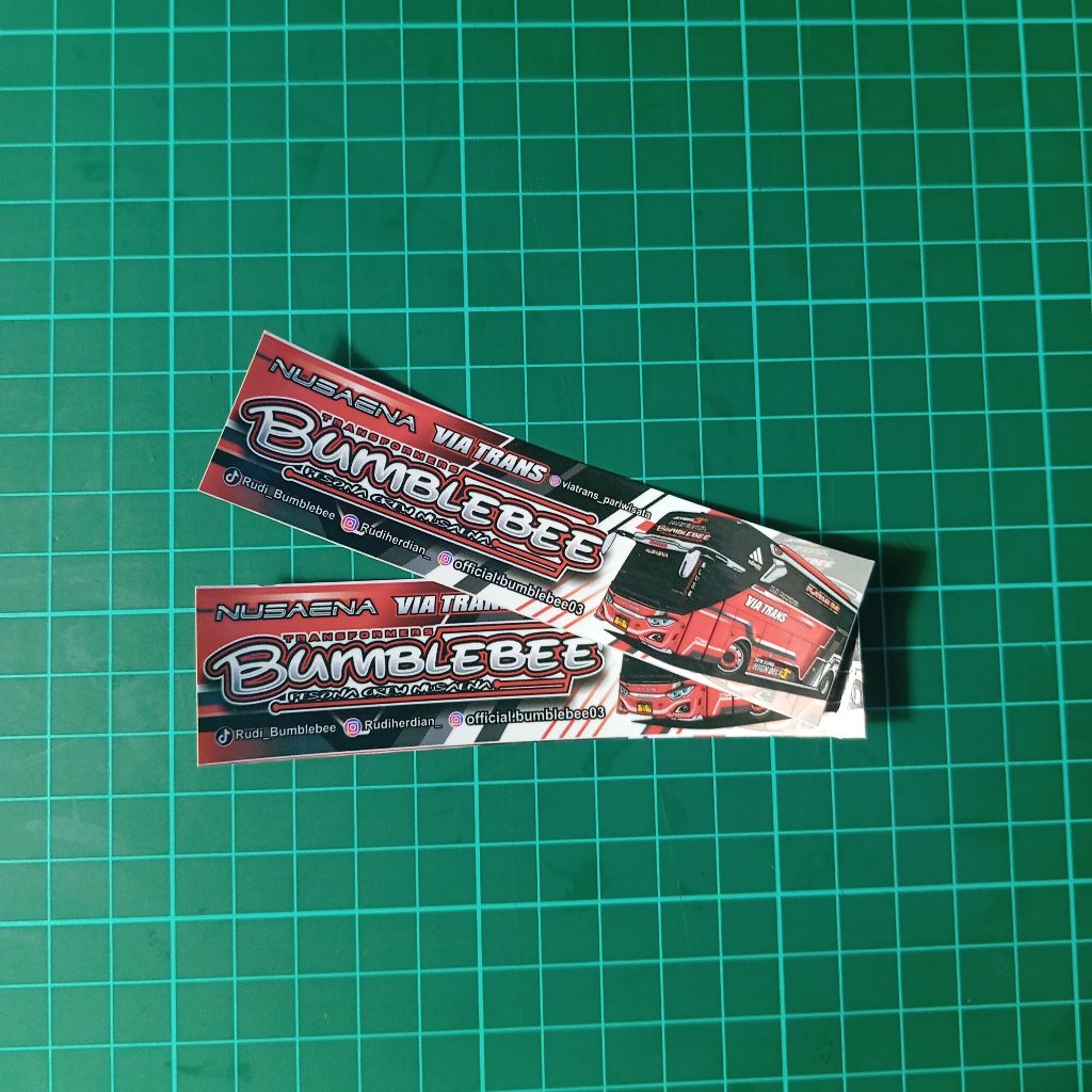 

Stiker Bis Via Trans Pecel Balap Asli Dari Garasi Isi 1 Pcs