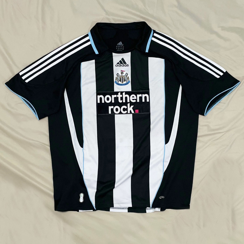Original Adidas Newcastle United Home Kit 2007 2008 2009 #9 Jersey Bola Vintage