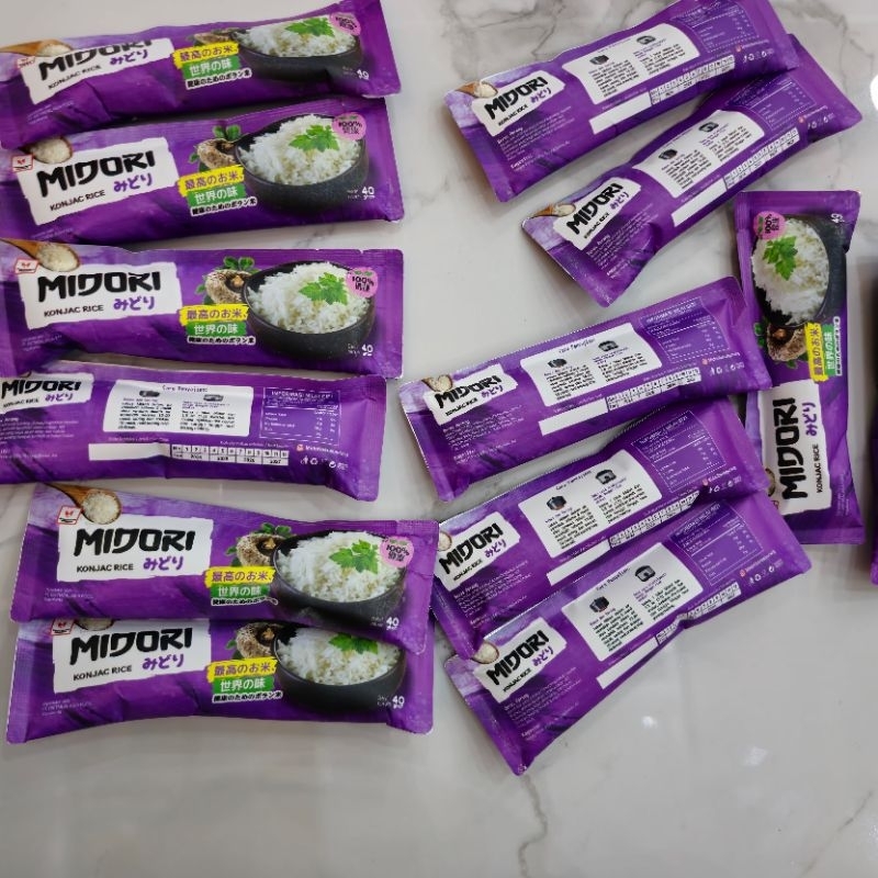 

MIDORI BERAS PORANG 40G langsung seduh