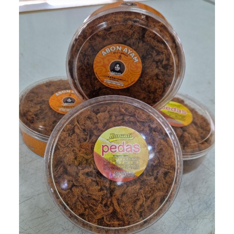 

ABON AYAM KARWATI KEMASAN TOPLES 250GRAM ORIGINAL & PEDAS