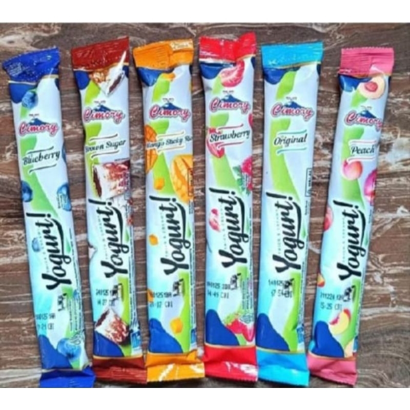 

Cimory Yoghurt Stick Rasa Original, Bluberi,stroberi,Mango,Brown Sugar,Peach