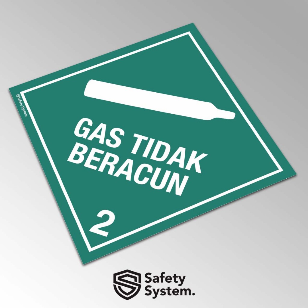 

Stiker Label Simbol B3 IATA Transportasi Kelas Material Bahaya Dangerous Goods - Class Kelas 2 Gas Tidak Beracun Non flammable non-toxic Gas