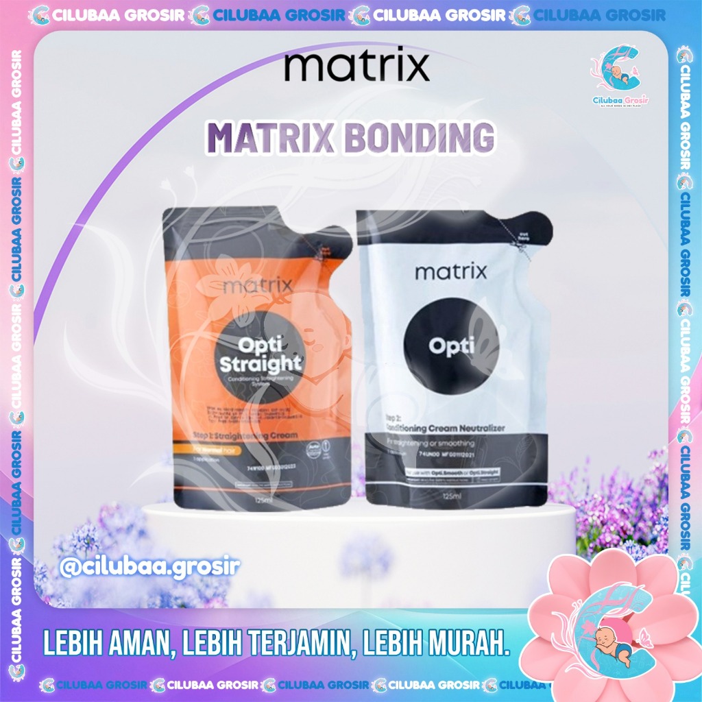 MATRIX Bonding Pelurus Rambut 125mL || Matrix Mini Pelurus Rambut Step 1 + Step 2 || Obat smoothing 