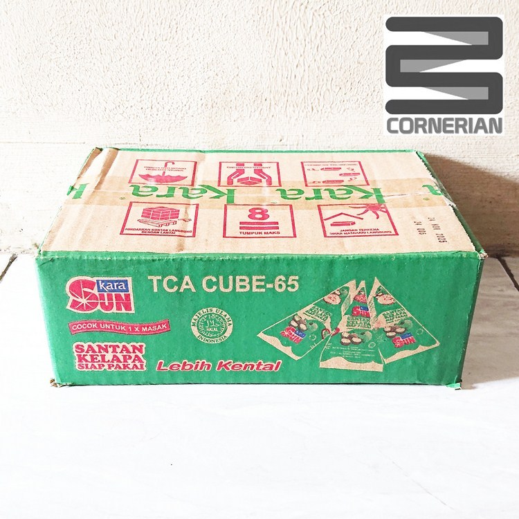 

[ CORNERIAN ] Sun Kara Santan 65 ml Box 36 Pcs Coconut Milk Asli Kelapa Parut Halal Enak Asin Gurih
