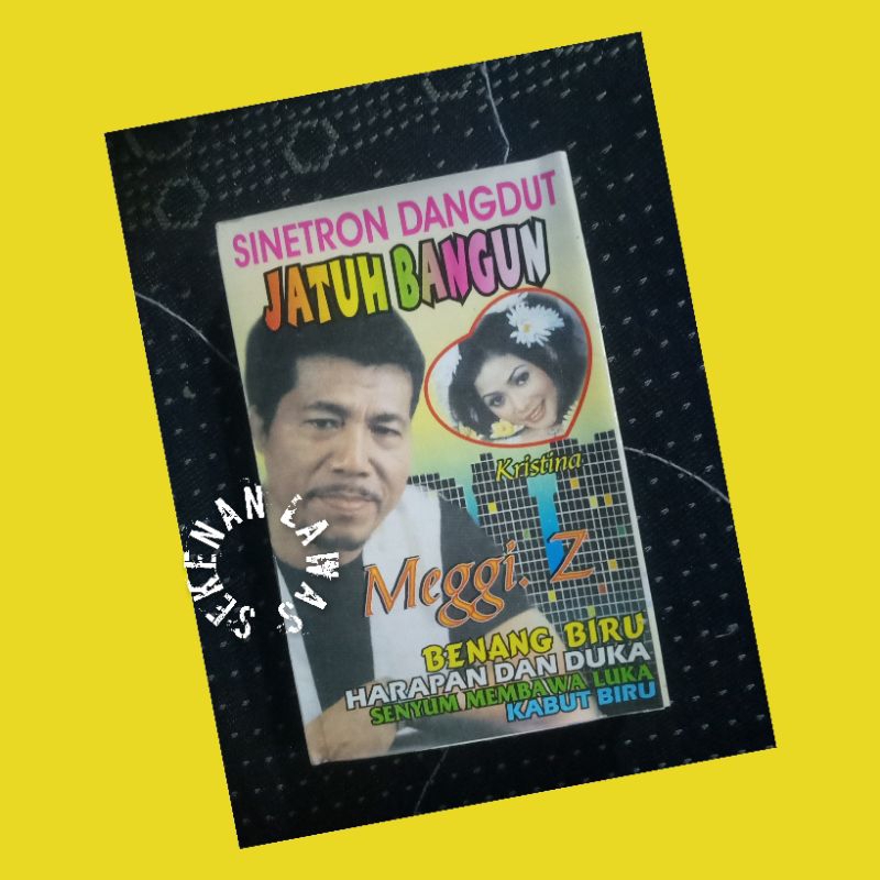 Kaset Dangdut Meggy Z & Kristina - Jatuh Bangun (Cover Ada Stiker Radio)