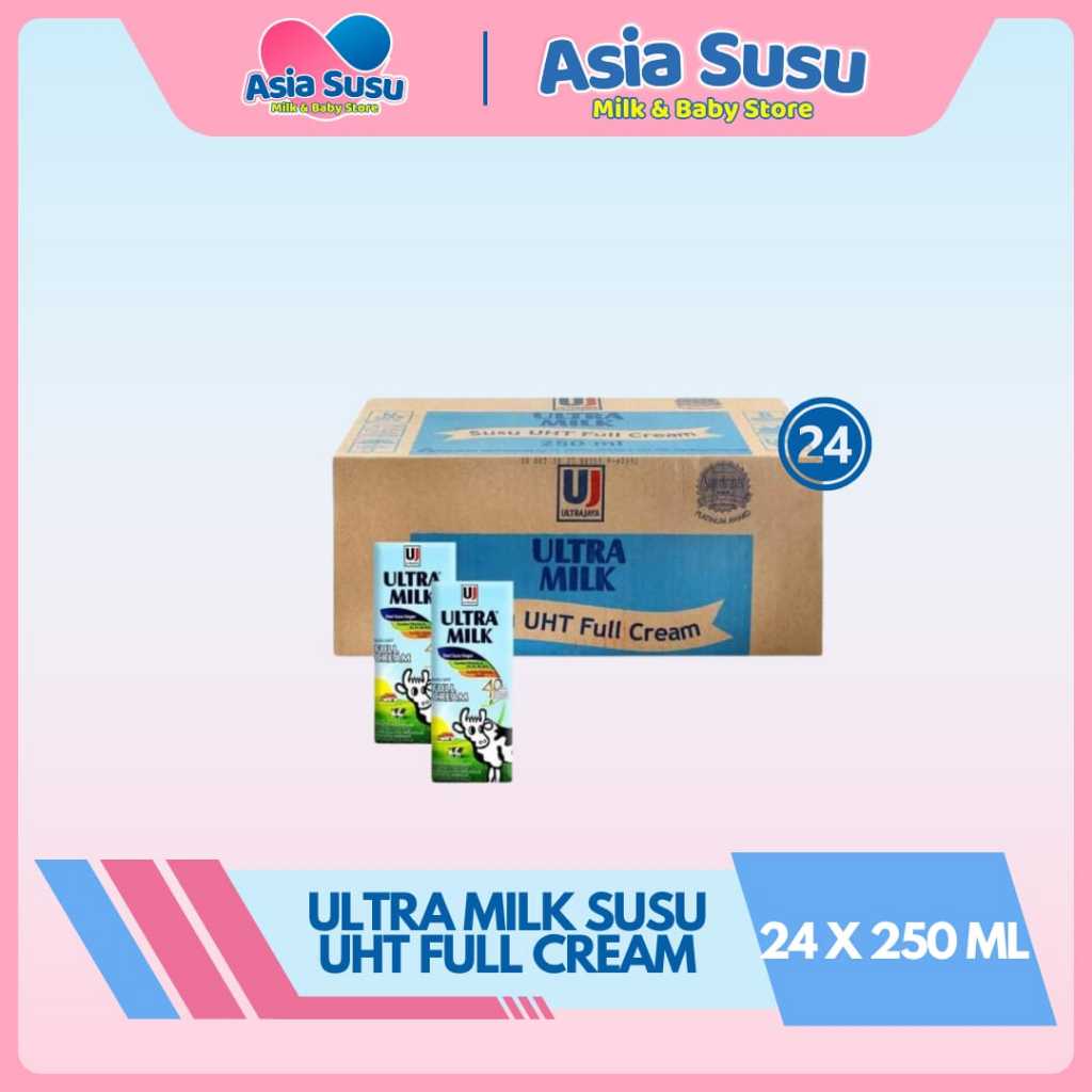 

[ KARTONAN ] ULTRA MILK SUSU UHT / FULL CREAM 250ML