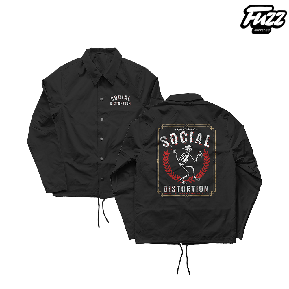 WINDBREAKER COACH JACKET BAND PUNK SOCIAL DISTORTION | JAKET PRIA WANITA BAHAN PARASUT WATERPROOF