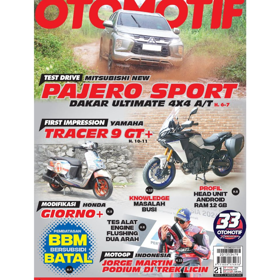 Tabloid otomotif edisi Oktober 2024 - Otomotif No.21