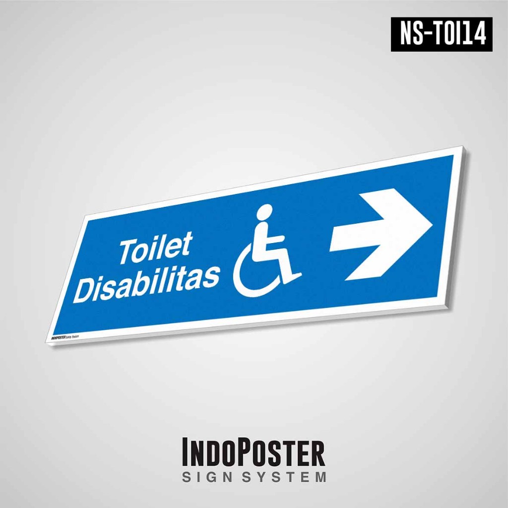 

Sign PVC Safety Rambu Kantor Office Petunjuk Fasilitas Umum Publik Standar ISO 7001 7010 Toilet Untuk Disabilitas Penyandang Cacat Arah Kanan