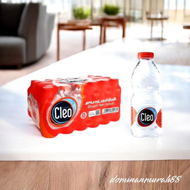 

AIR MINUM BOTOL CLEO KEMASAN 220 ML ( 1 KRAT ISI 24 BOTOL ) / AIR MINUM DALAM KEMASAN