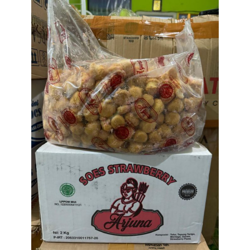 

Soes Mini ARJUNA Rasa Strawberry 250gram