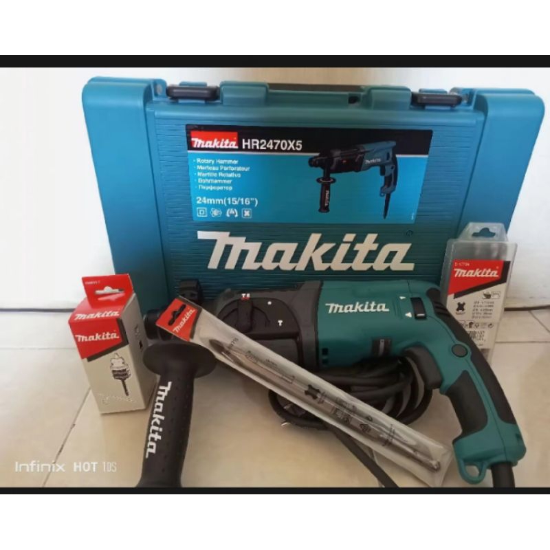 hammer drill Makita HR 2470 F, SEcond 85%