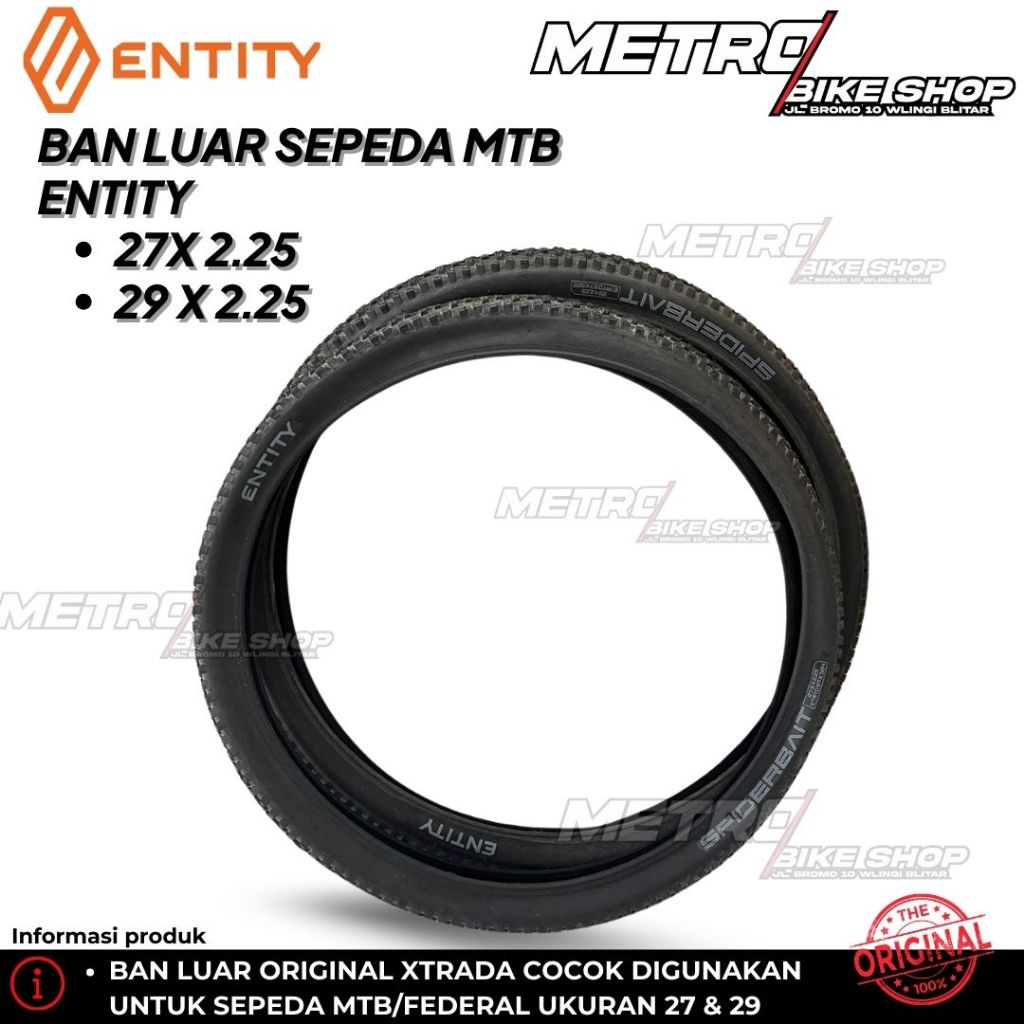 Ban Luar Sepeda Entity Spiderbait 27 x 2.25 / 29 x 2.25 ban luar Sepeda Gunung/MTB ban luar sepeda