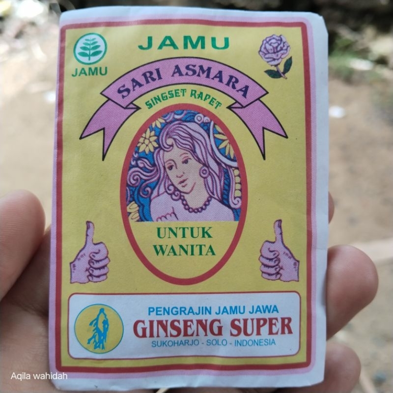 

Jamu Sari Asmara isi 10 schet