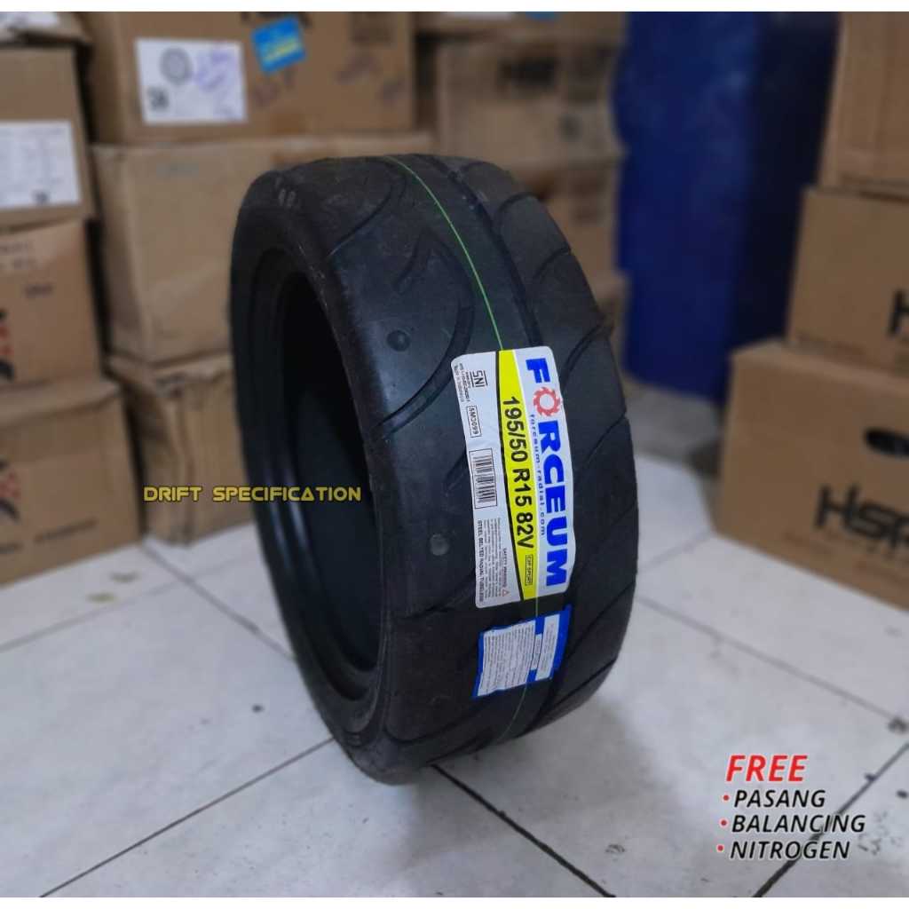 Ban Mobil semislick ukuran 195/50 R15 Forceum EXP Sport