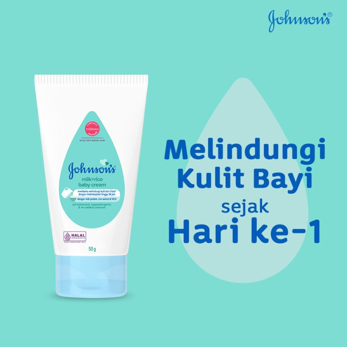 JOHNSONS BABY CREAM MILK + RICE 50 gr