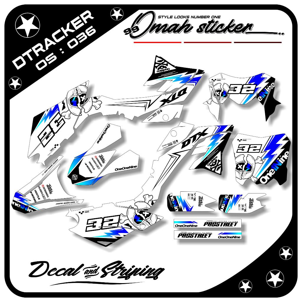 decal dtracker full body -(ADT.036) decal dtracker supermoto full body , decal dtracker full body ke