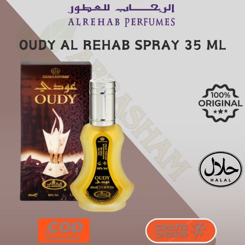 Parfum OUDY AL REHAB SPRAY 35 ML Parfum Al Rehab Perfume AlRehab Spray Parfume Bibit Parfum Murni Al
