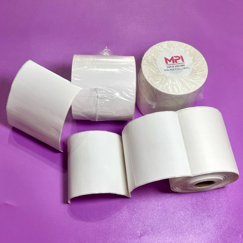 

Kertas Thermal Sticker 100 x 150 mm Label Printer Resi Barcode kertas resi label bercode per pcs ecofootwear.id