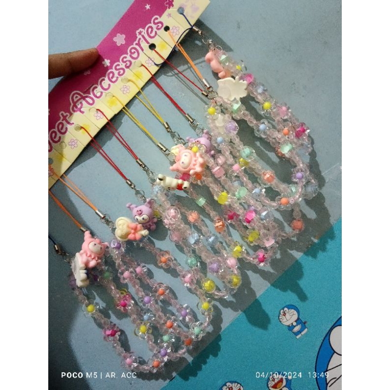 Gantungan Hp Mutiara/Gantungan Karakter Lucu