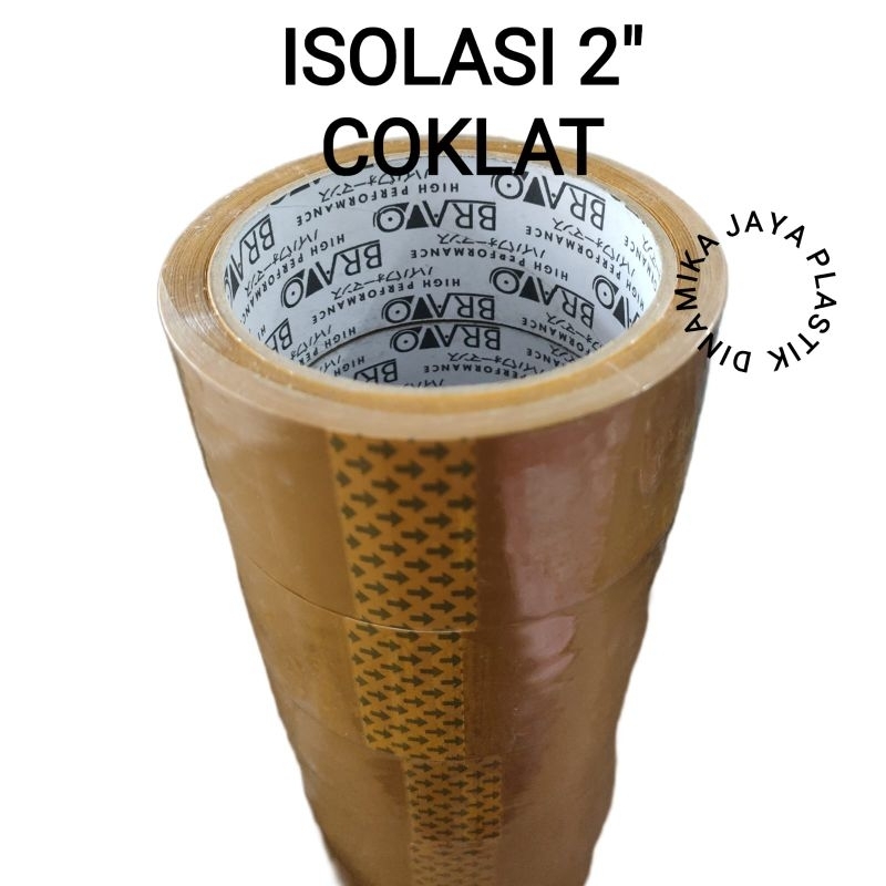isolasi coklat 2" (lem/lakban)