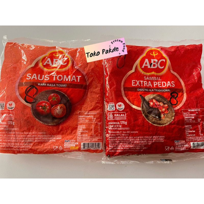 

ABC Saus Pedas dan Saus Tomat 176g (22 sachet)