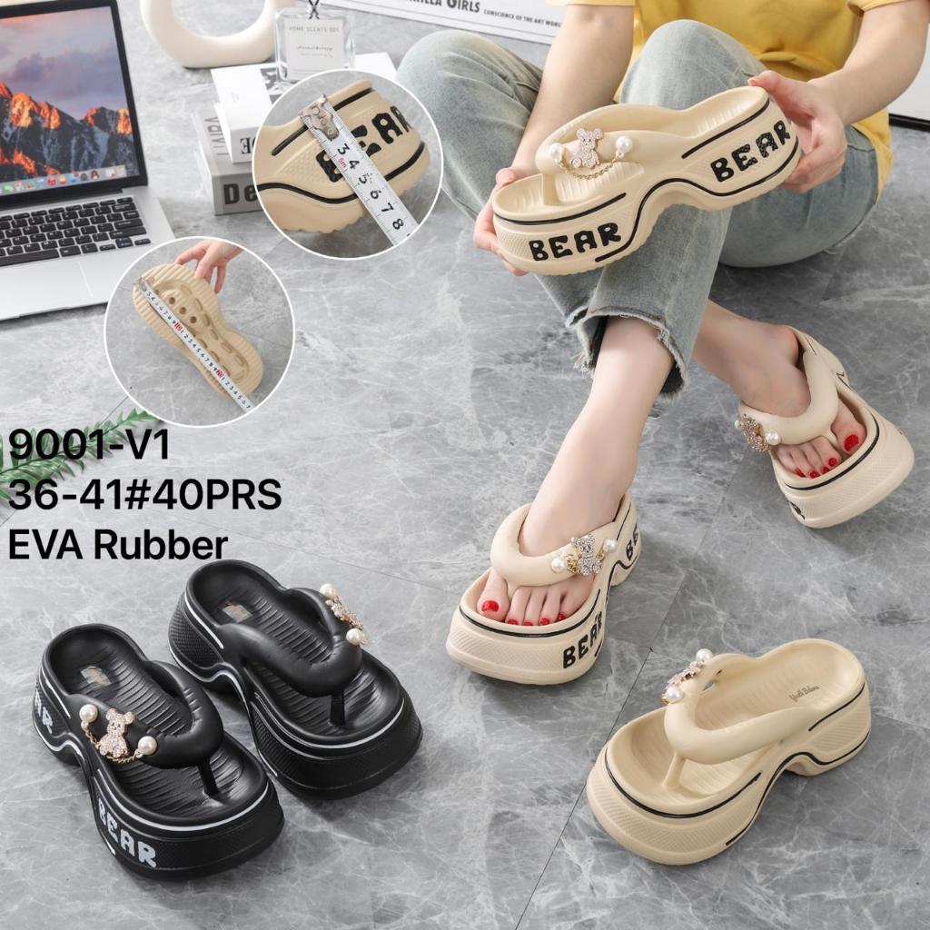 Onrainmise Sandal Dewasa Plastik PVC Super Balance 9001-V1  Sandal Wanita Import