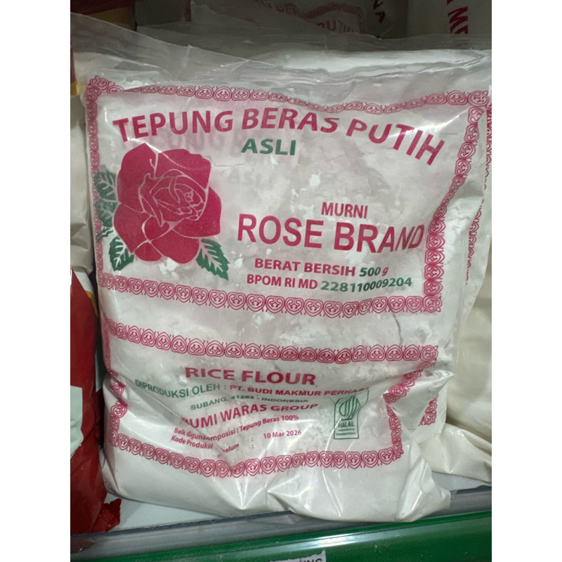 

Tepung beras rosebrand 500gr