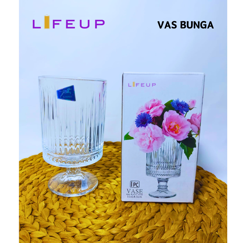 Vas Bunga / Vas Kaca Bening Silinder Tebal / Glass Vase Crystal / Vas Bunga Kaca Diamond Kristal
