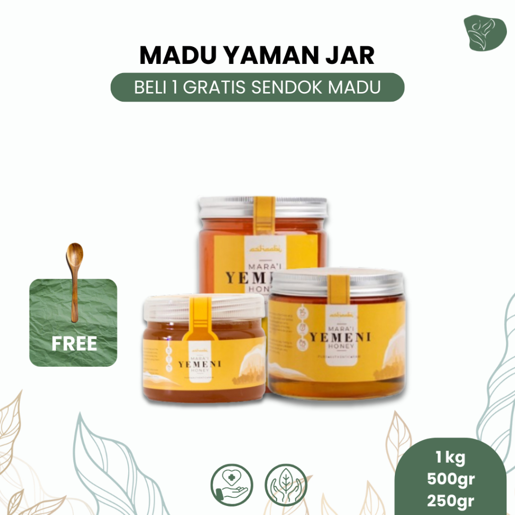 

Madu Yaman Marai premium asli original Ashabi 1 KG madu murni natural enak sehat honey madu yemen