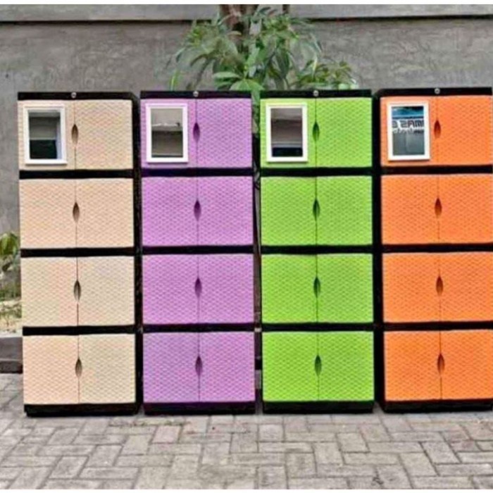 LEMARI PLASTIK / LACI PLASTIK / LEMARI PAKAIAN ROTAN SUSUN 4 SUSUN 5 / lemari plastik lemari pakaian