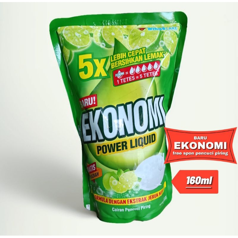 Ekonomi baru sabun cuci piring 650ml free spon cuci piring