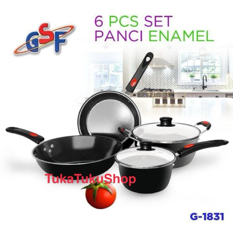 Panci Set GSF 1831 Panci Enamel