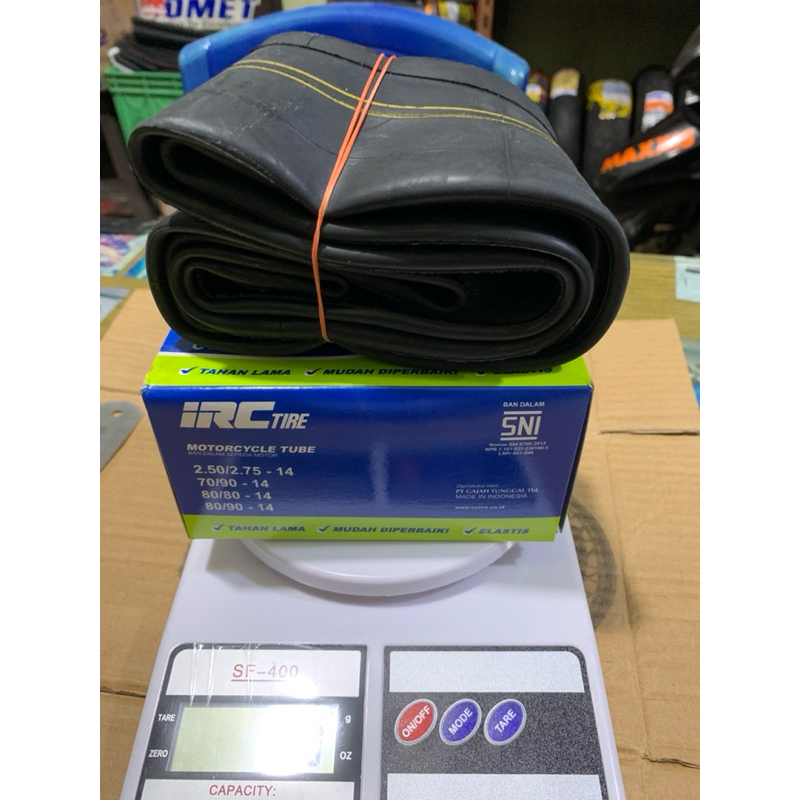 Ban Dalam IRC 250/275 Ring 14, 70/90 Ring 14, 80/80 Ring 14, 80/90 Ring 14 Asli/Original