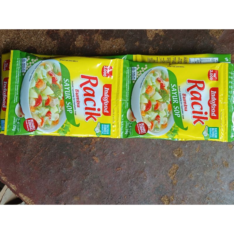 

Racik Ayam Goreng / Racik Sayur Sop / Racik Ikan goreng, / Racik Sayur Asem / Bumbu dapur 20 gram