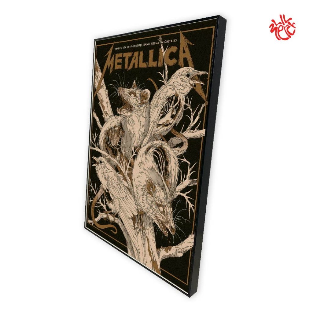 POSTER METALLICA /  AESTHETIC POSTER / POSTER FRAMEBLOCK 287