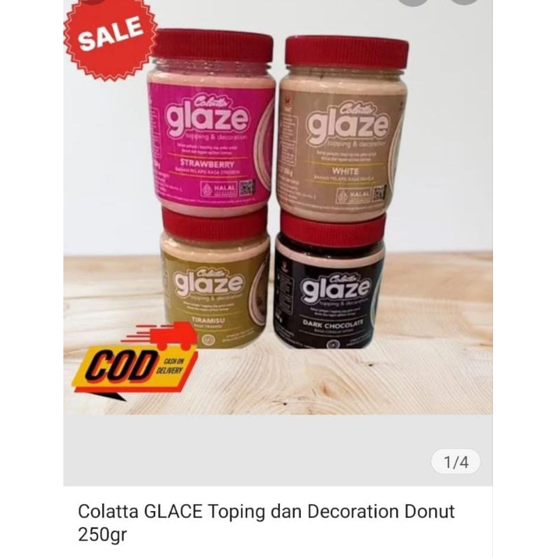 

Selai GLAZE Colatta berbagai varian 250gr