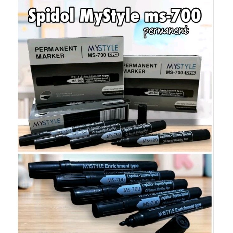 

Spidol MyStyle Permanent Hitam/Spidol Anti Air/Spidol Bagus/Murah