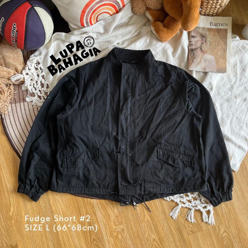 FUDGE LAFUDGE STORE #2 Black M65 Short Parka Jaket size L | 100% Original