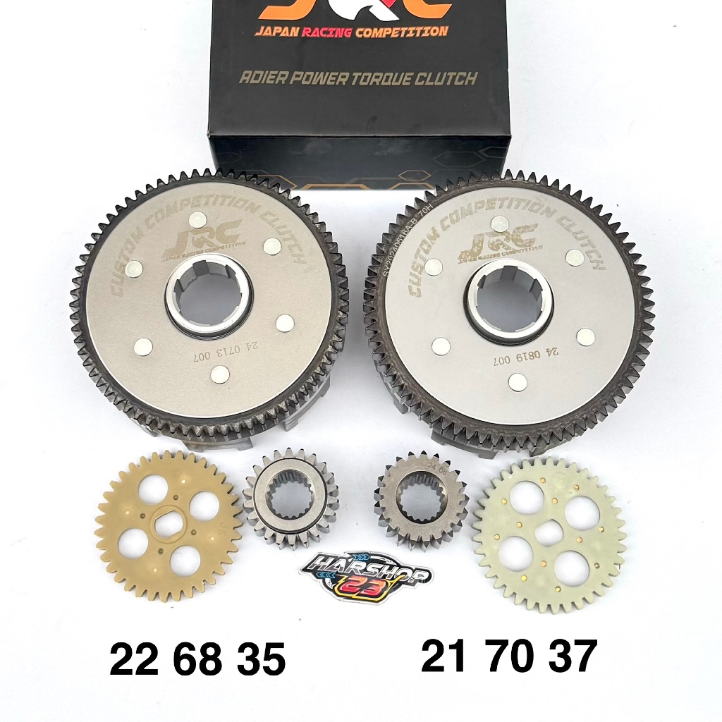 Draf gear 21 70 37 drafgear 22 68 35 pnp tiger megapro gl JRC japan racing
